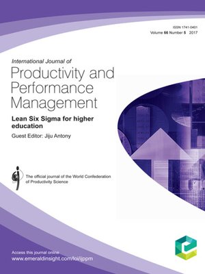 cover image of International Journal of Productivity and Performance Management, Volume 66, Number 5